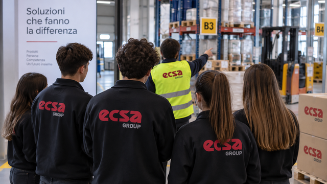 Giovani apprendisti ECSA alla scoperta dell'azienda